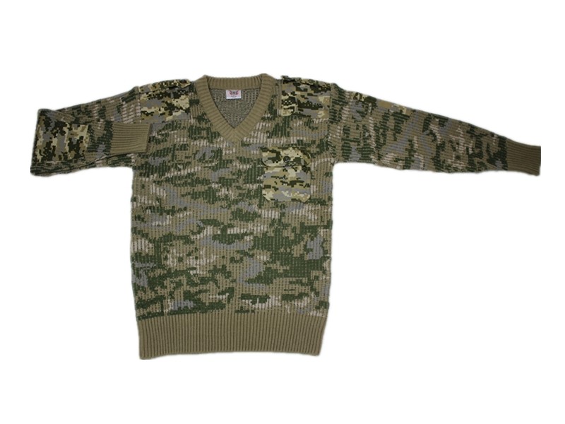 高品質ウール&アクリルvネック軍事セーター用男性仕入れ・メーカー・工場