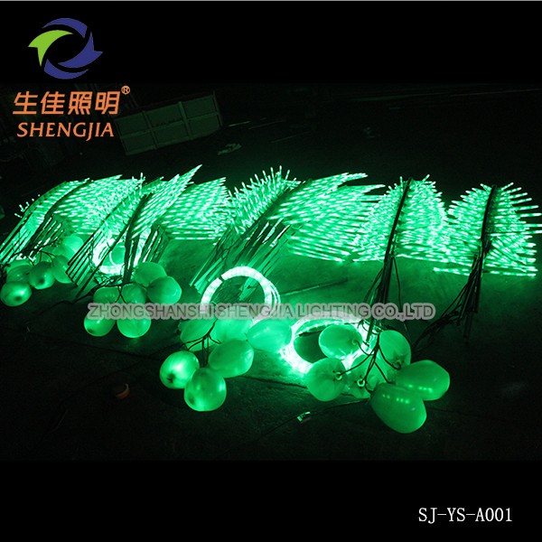 中国サプライヤー屋外クリスマスホリデービーチ装飾電気ledココナッツヤシの木ライト仕入れ・メーカー・工場
