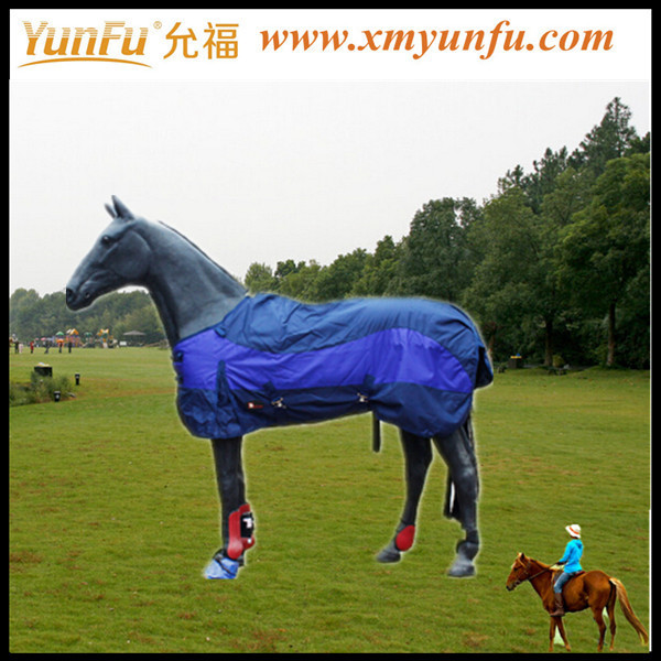 ネイビーブルーリップストップと通気性馬付きラグ標準首問屋・仕入れ・卸・卸売り