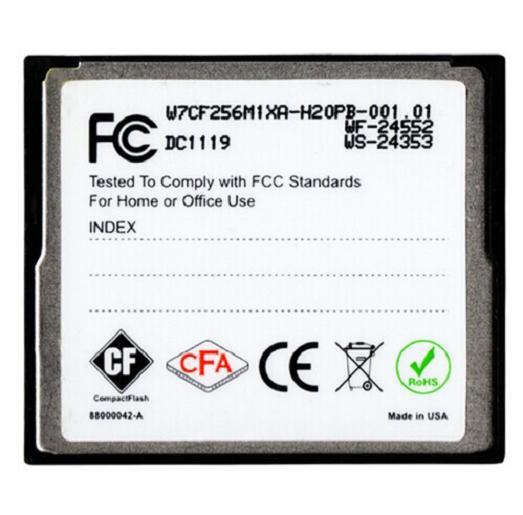WINTEC 256MB CompactFlash CF Memory Card Industrial Grade srmsukru36