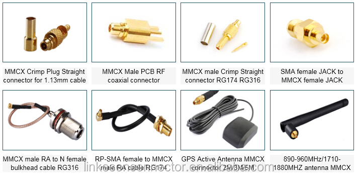 mmcx男性のストレートrg174用rf同軸コネクタ、 rg316、 lmr100仕入れ・メーカー・工場