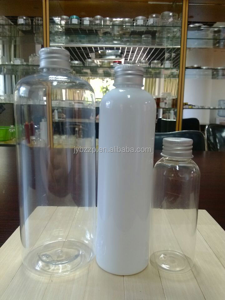 黒いプラスチック製のボトルキャップ、 透明なプラスチックのボトルのための美白化粧品クリームの瓶仕入れ・メーカー・工場