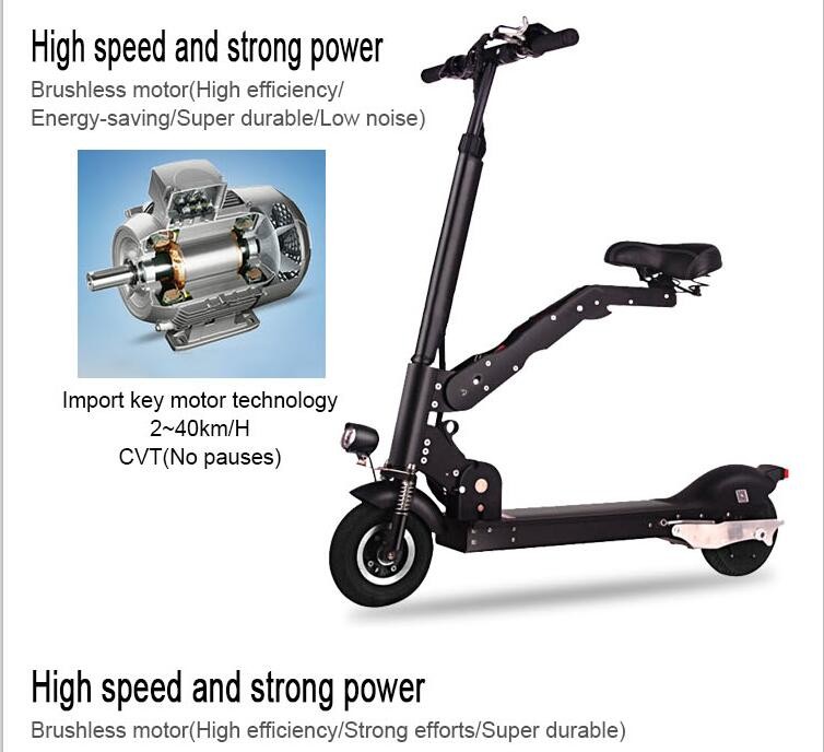 ホット販売ミニ折りたたみ電動スクーター快適と遠ドライブ距離仕入れ・メーカー・工場