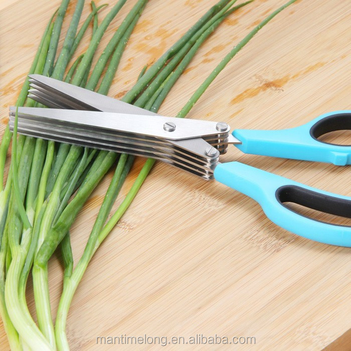 Multi-Layer Scissor Stainless Steel Kitchen Scissor Green Onion