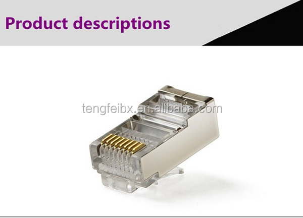 Rj45ネットワークプラグ、/ftpsftpcat5コネクタをシールド、 8p8crj45プラグ仕入れ・メーカー・工場