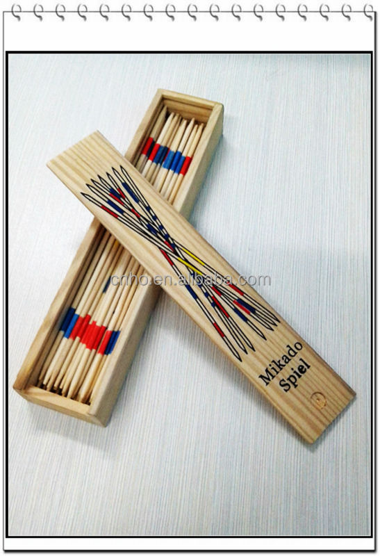 Hot Famous In Wooden Stick Box Toys Board Game For Kids Pick Up Sticks
