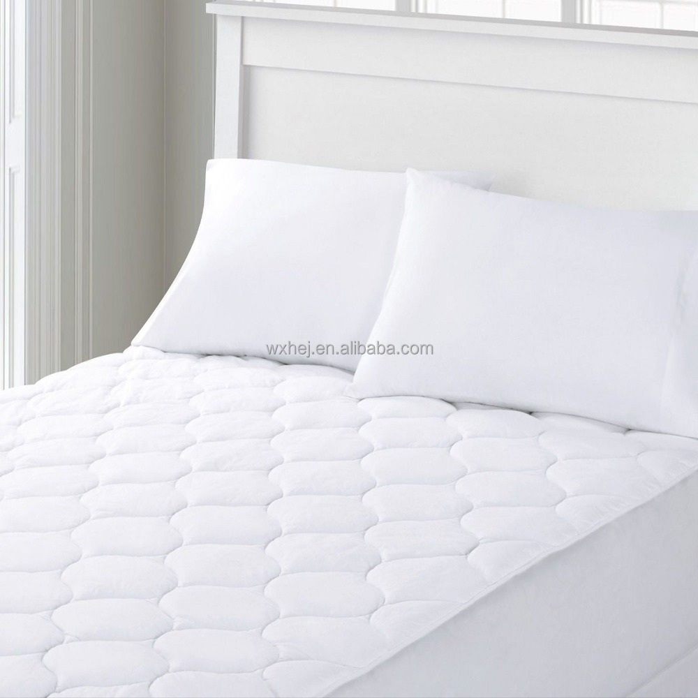 bed mattress pad cover protector fitted quilted hypoallergenic