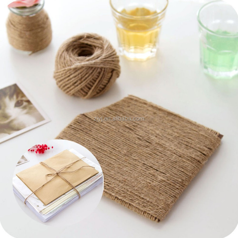 2プライねじれた生繊維糸編みコードベーラーストリング生分解性100%ナチュラルジュート麻ひも包装と庭仕入れ・メーカー・工場