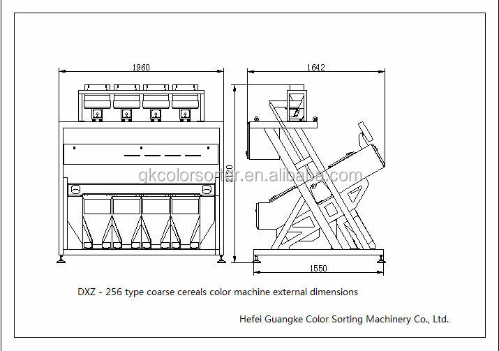 128 rice CCD color sorter machine