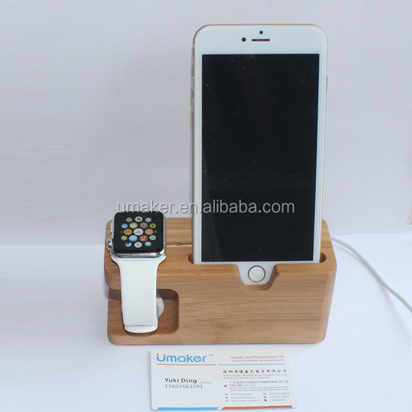 20151竹のデスクに新しい2りんごを表すウォッチ・appleのiphone仕入れ・メーカー・工場