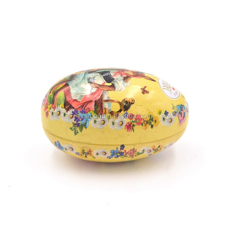 2 - pieces small Easter tin egg.JPG