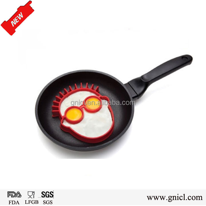 Custom shaped funny silicone cake tool silicone fry egg mold