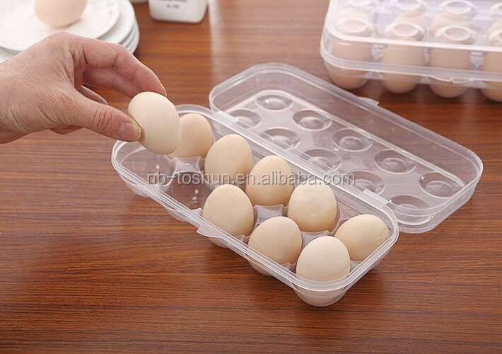 Kitchen Creative Double Layers Plastic Egg Storage Container Egg Box