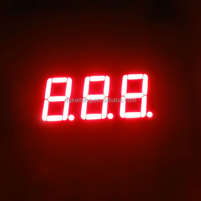Through hole display 7 segment red 0.56 inch 3 digit numeric led display