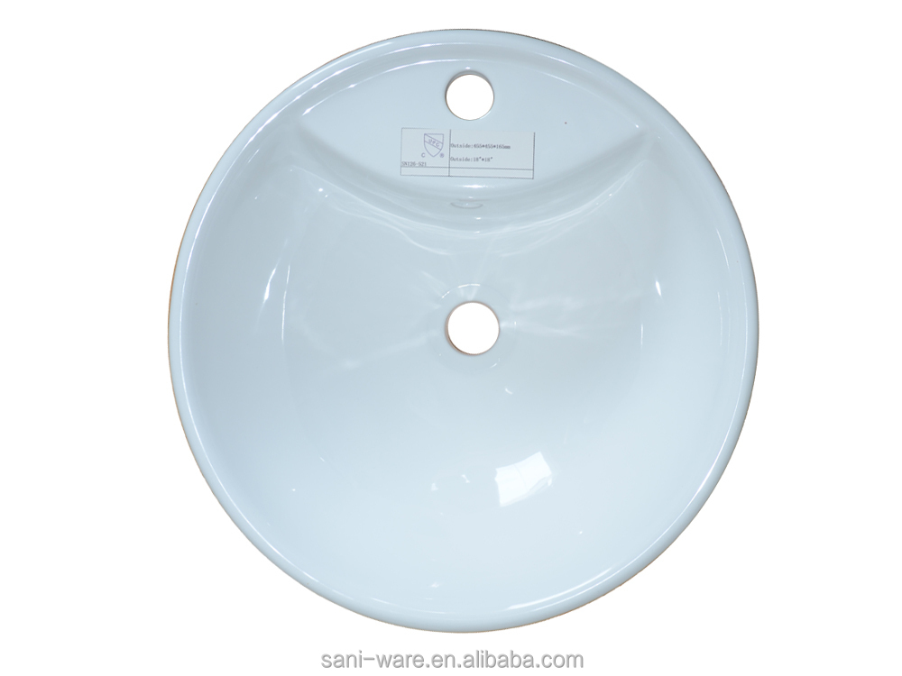 衛生陶器sn126-521熱い販売cupcラウンドセラミックバスルームの洗面器仕入れ・メーカー・工場