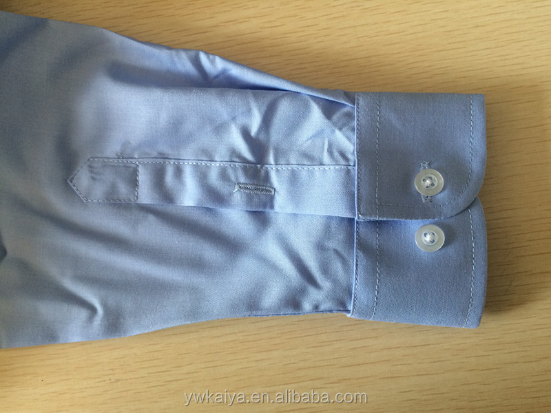 綿の男の子のシャツのドレスシャツロングスリーブシャツ長袖1ポケット仕入れ・メーカー・工場
