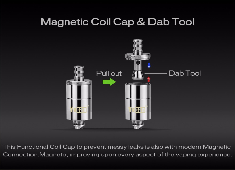 2017 Hot New Wax Vaporizer Smokeing Device With Magnetic Connection