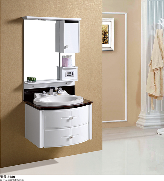 新しい近代的なラグジュアリーウォールマウントpvcの浴室の洗面化粧台のキャビネット仕入れ・メーカー・工場