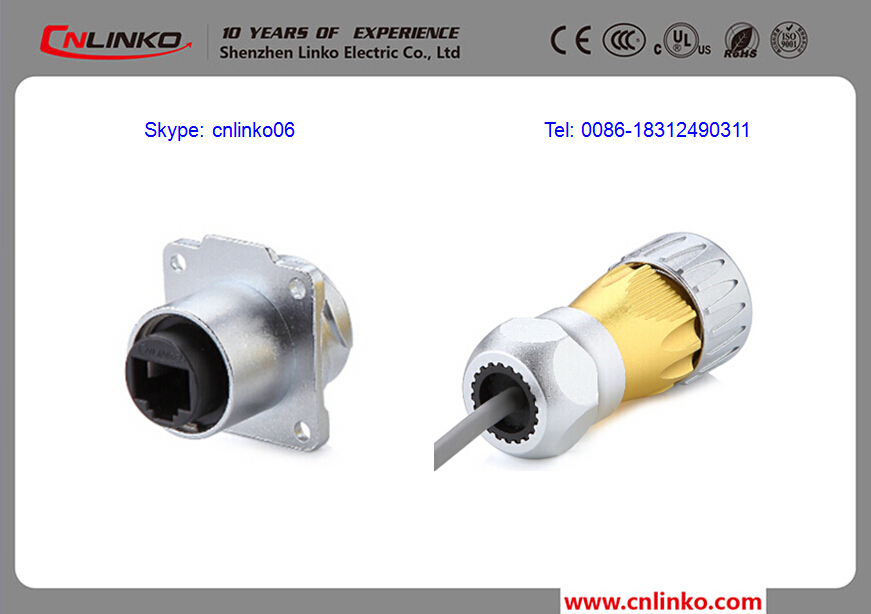 電気ソケット防水プラグコネクタメスrj45ip68ネットワークケーブルで仕入れ・メーカー・工場
