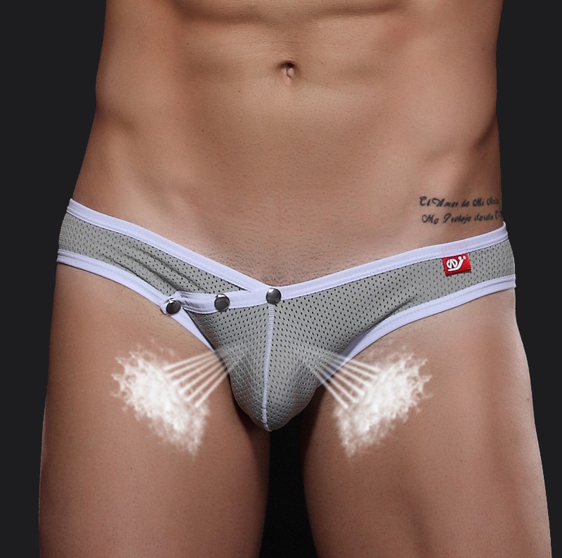 Manocean brand andrew christian underwear men MultiColors sexy low-rise nylon solid seamless men\'s briefs (15)