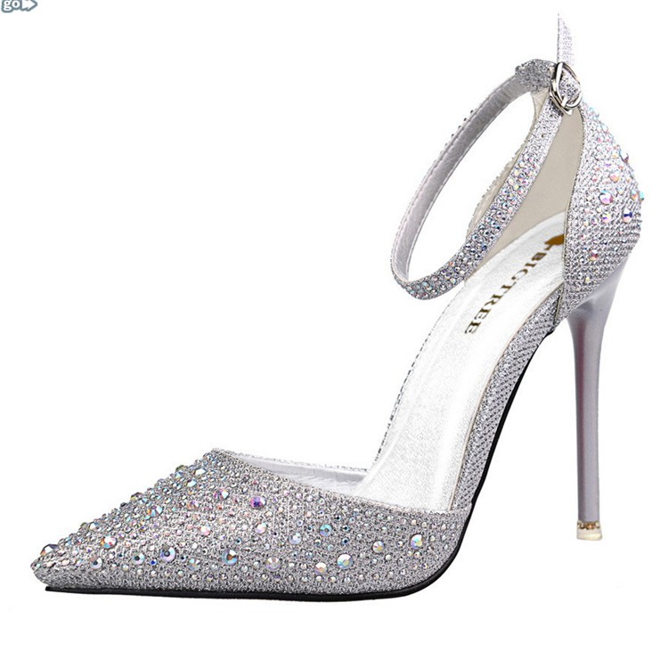 fashionsweet高跟鞋,法国高跟鞋 fashion sweet korea style princess with rhinestone high heel
