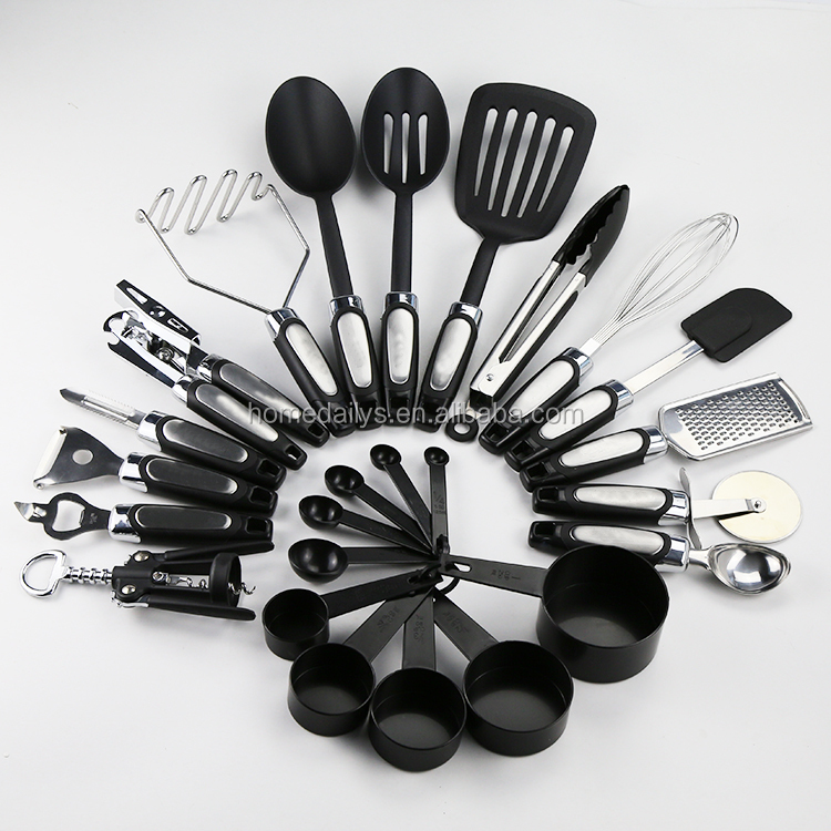 25-Piece Stainless Steel Kitchen Utensil Set | Non-Stick Cooking Gadgets  and Tools Kit | Durable Dis…See more 25-Piece Stainless Steel Kitchen  Utensil