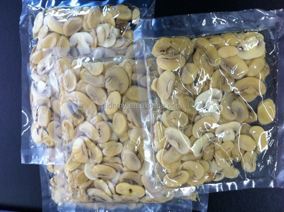 canned whole button mushroom in bag and plastic 50kg drum