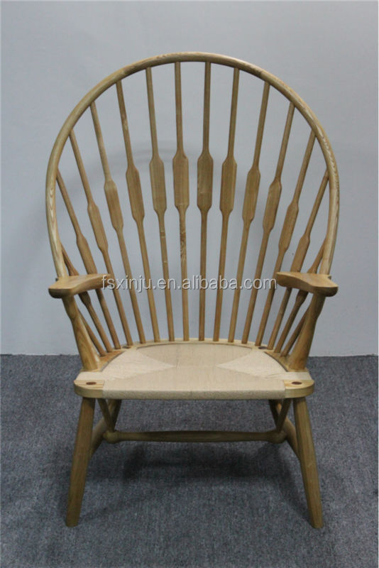中国のスタイルのレジャーチェア/固体木のレストランの椅子/ハンスjレプリカ。 ウェグナーc012ピーコックチェア仕入れ・メーカー・工場