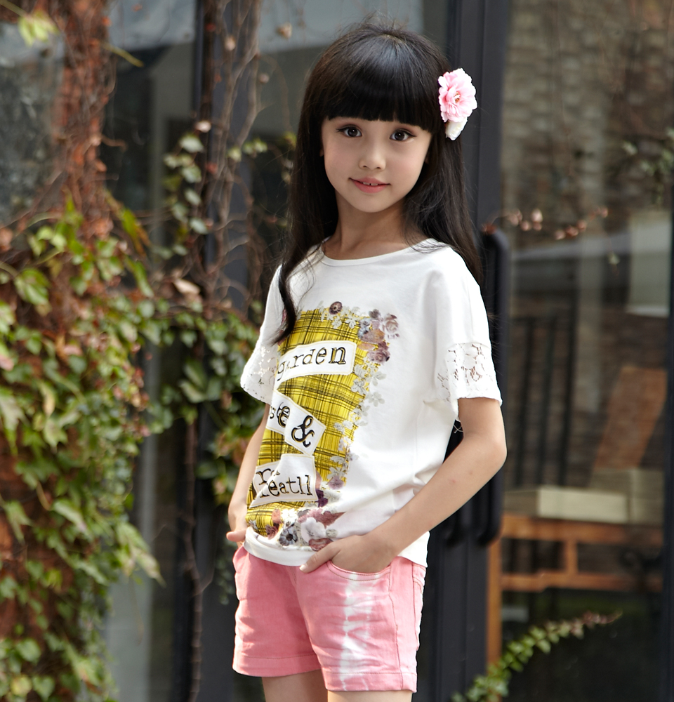 2016熱い販売の子供の短い袖の女の子の夏の衣類ドレス、仕入れ・メーカー・工場