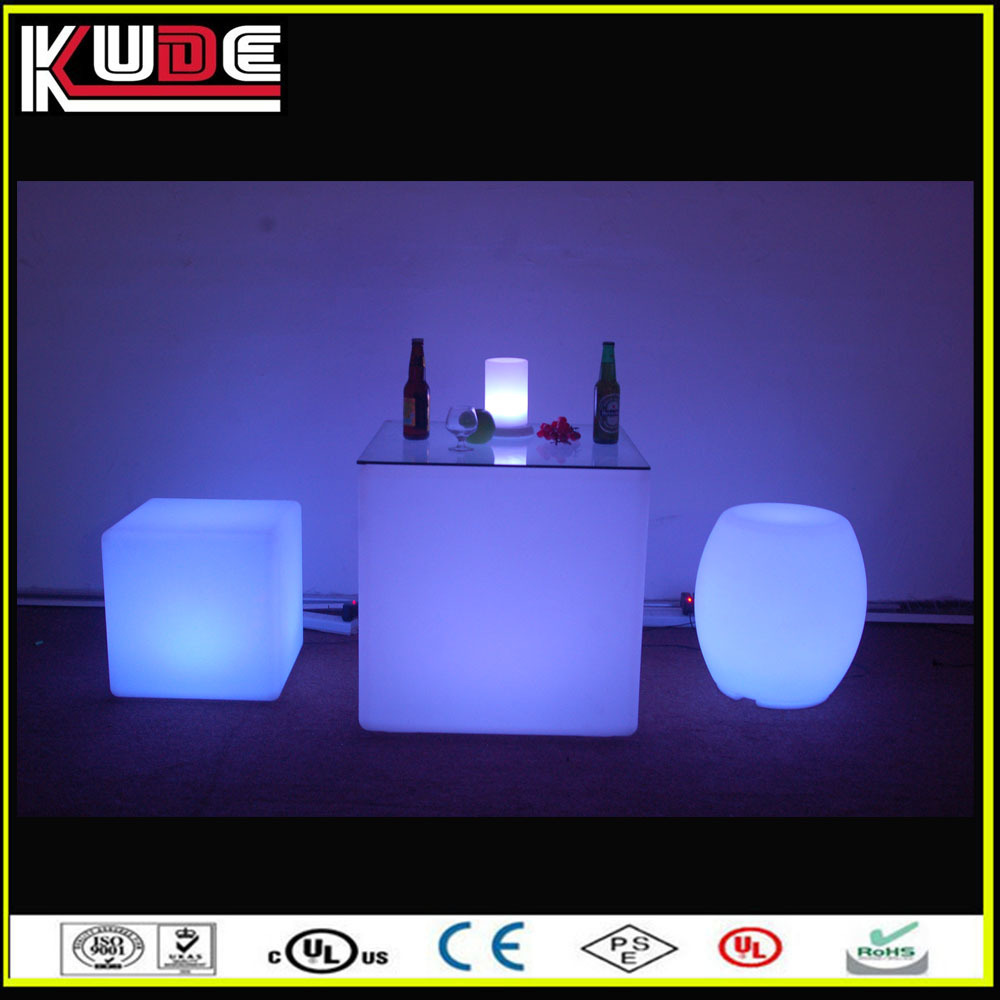 Led Square Cube Table / Glowing Bar Square Table / Lighted Pub Cube