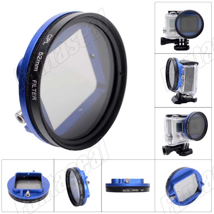 Gopro52mmプロのコンバータレンズ+gopro円偏光レンズフィルターcplフィルターgopro用hero3+- 青ハウジング問屋・仕入れ・卸・卸売り