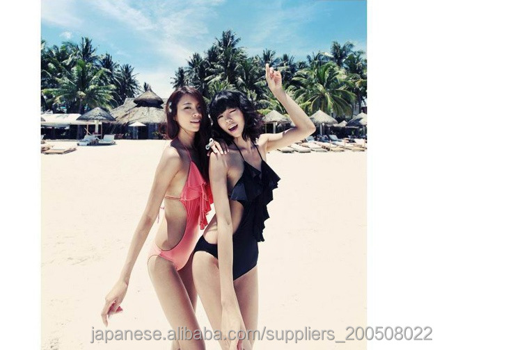 超可愛いピンク三角ビキニ 温泉水着 黒セクシーレディー用bikini問屋・仕入れ・卸・卸売り