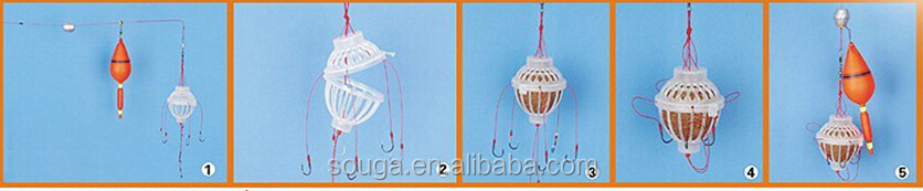 卸売!! の釣具セット5種のフィッシングアクセサリーフロート/ケージフック/重みを導く/スペース豆/海豆問屋・仕入れ・卸・卸売り