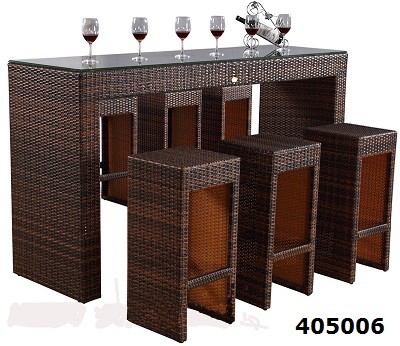の籐のバーの家具付きバーチェアアームレスト405005z仕入れ・メーカー・工場