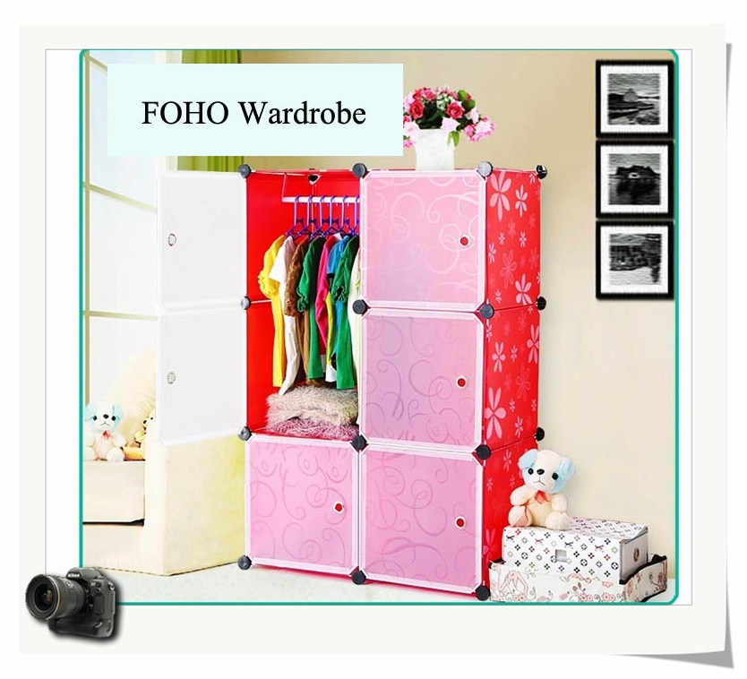 8 Cubes Clear Plastic Foldable Wardrobe Closet With Doors Buy