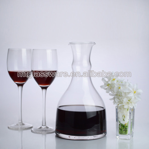 high transparency portable glass red wine decanter