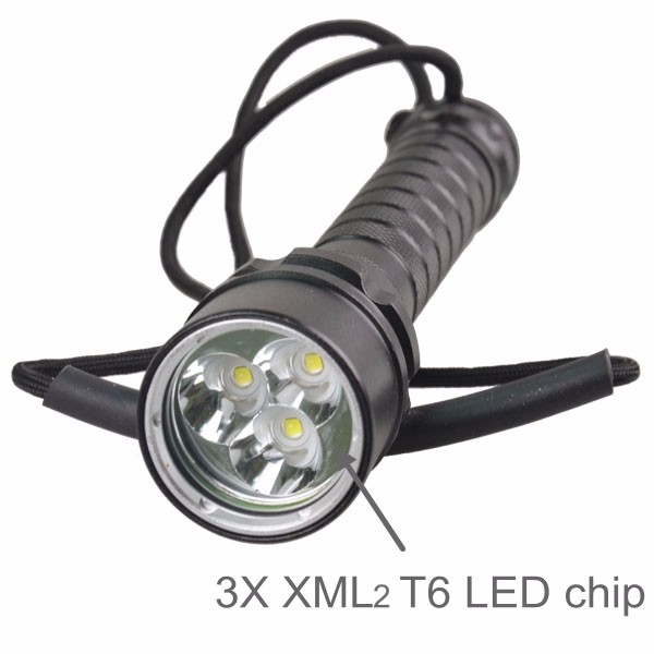 防水3800 ルーメン 3 led xml t6 ダイビング トーチ で キャリーストラップ YT-63仕入れ・メーカー・工場