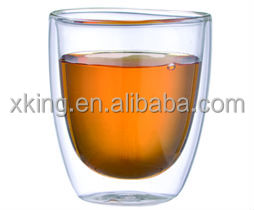 High borosilicate double wall glass tea cup /Glass coffee mug with LFGB問屋・仕入れ・卸・卸売り