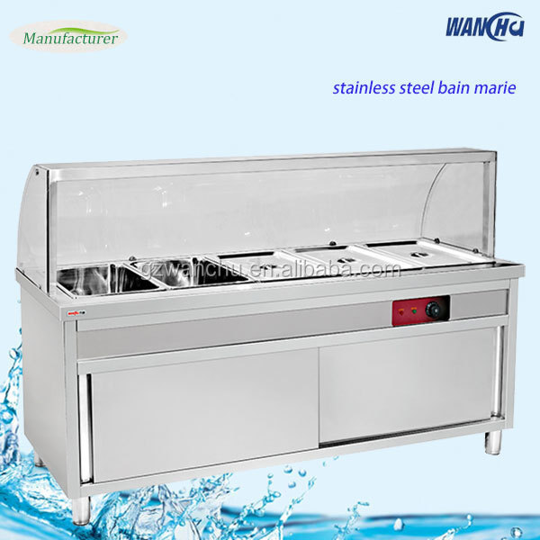 bain marie, freestanding electric buffet bain marie with cabinet showcase