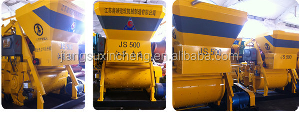Compulsory JS500 convenient ready mix concrete for sale saffron yellow painted
