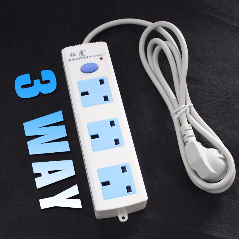 Uk 13amp Electric Multi Extension Socket With Usb Power Extension