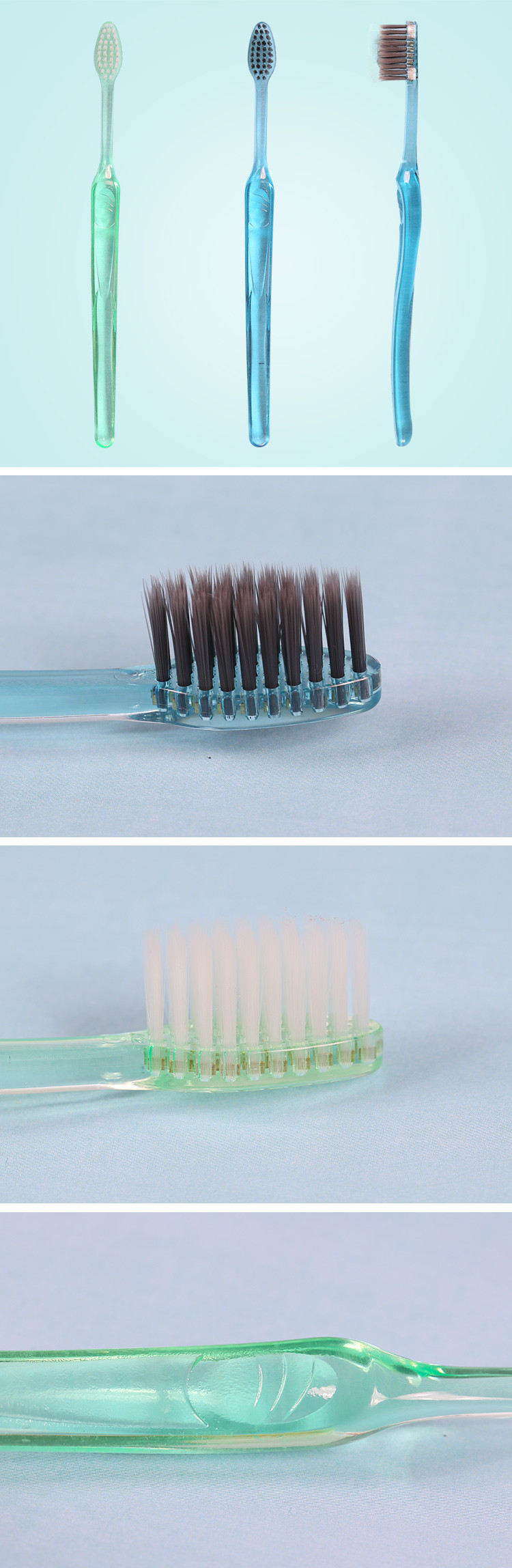 Silicone Rubber Carbon Fiber Charcoal Filaments Toothbrush Orthodontic