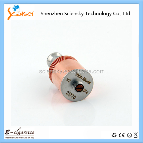 2014 Newest Arrival innovative copper Tobh rba/rda atomizer clone Tobh atty V2 atomizer Tobh atomizer 1:1 clone