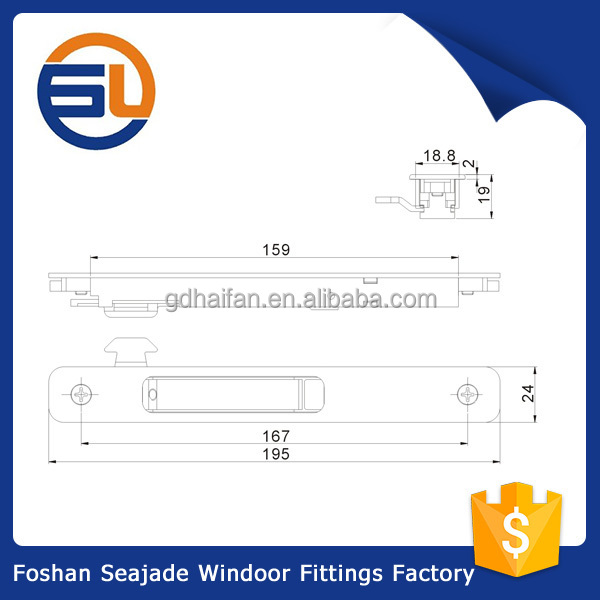 SDM006 drawing Silding lock