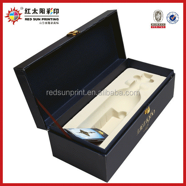RED WINE PAPER BOX WITH CUSTOMED LOGO