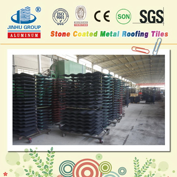 colorful stone coated metal roofing tiles/steel tile roof