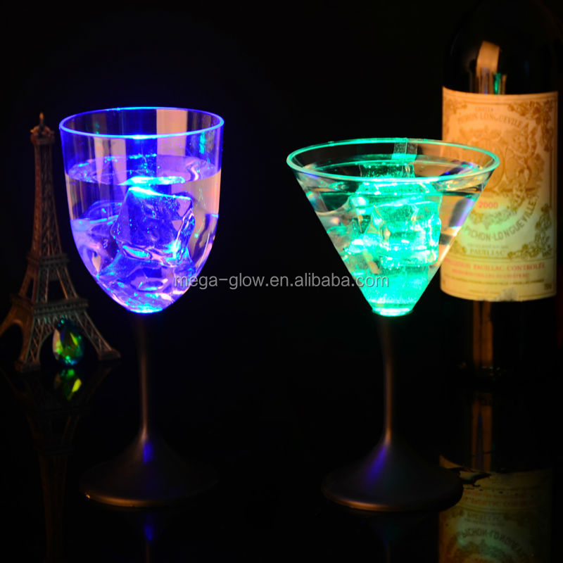 2014 new arrival light up bar used champagne flutes glass