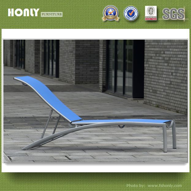 Aluminum outdoor beach sunbed