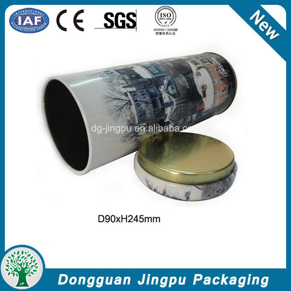 Customized rectangular metal packaging for cocoa powder