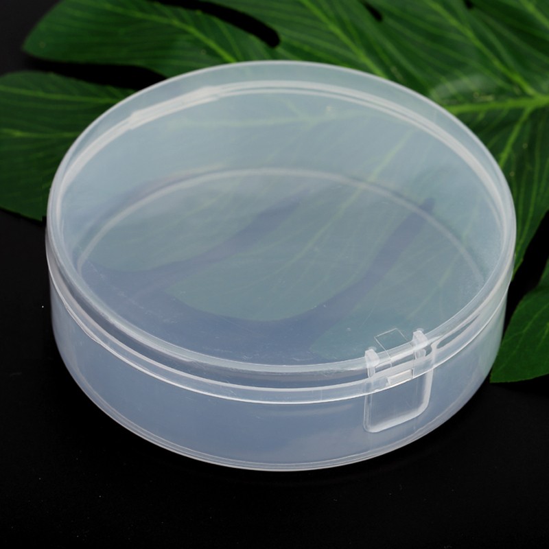 Round Plastic Box Small Size Clear Storage Containers Box with